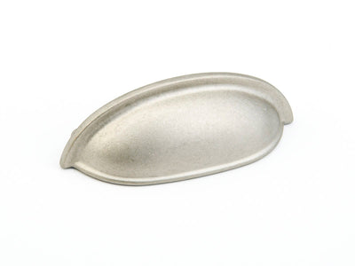 Schaub Traditional Pulls 3" C-C Cup Pull, Model 730 in Distressed Nickel