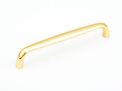 Schaub Traditional Pulls 6" C-C Pull in Polished Brass