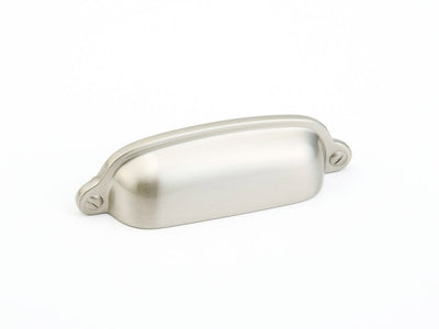 Schaub Country 3" C-C Cup Pull in Satin Nickel