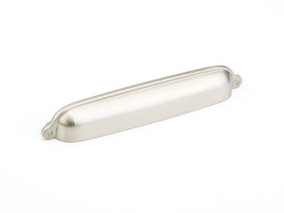 Schaub Country 6" C-C Cup Pull in Satin Nickel