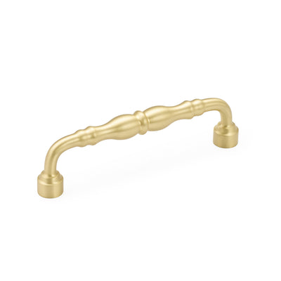 Schaub Colonial 6" C-C Pull in Satin Brass