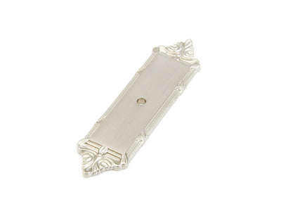 Schaub Versailles 4-1/4" Backplate For Knob in Satin Nickel