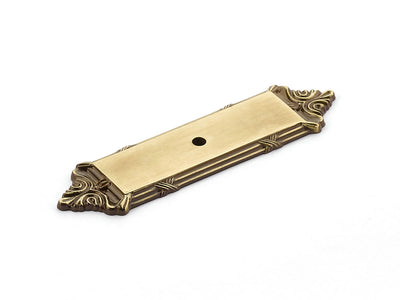 Schaub Versailles 4-1/4" Backplate For Knob in Antique Light Polish