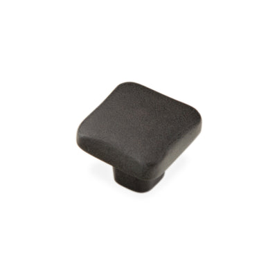 Schaub Vinci 1" Soft Square Knob in Black Bronze