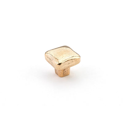 Schaub Vinci 1" Soft Square Knob in Natural Bronze