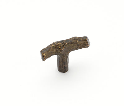Schaub Mountain 2" Twig T-Knob in Antique Bronze