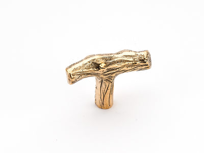 Schaub Mountain 2" Twig T-Knob in Natural Bronze