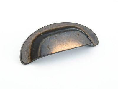Schaub Mountain 3-1/2" C-C Cup Pull in Antique Bronze