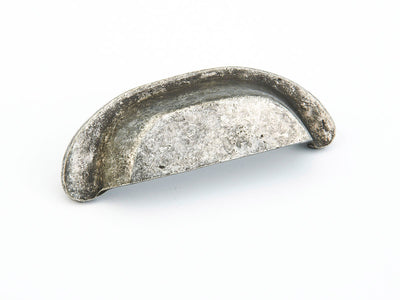 Schaub Artifex 3-1/2" C-C Cup Pull in Dark Pewter
