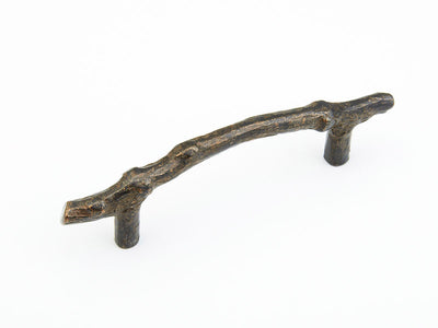 Schaub Mountain 4" C-C Twig Pull in Antique Bronze