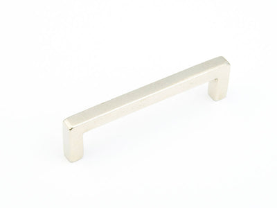 Schaub Vinci 4" C-C Pull in Polished White Bronze