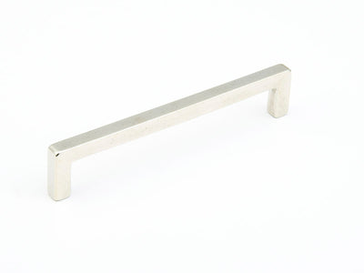 Schaub Vinci 6" C-C Pull in Polished White Bronze