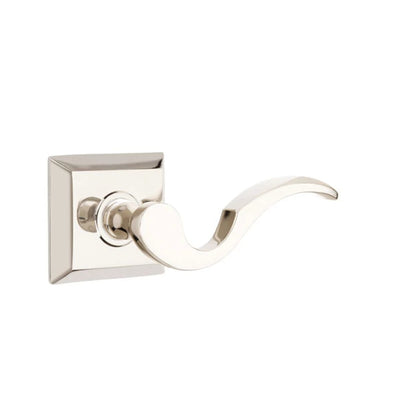 Emtek Cortina Lever with Quincy Rosette in Polished Nickel