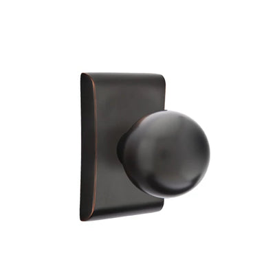 Emtek Orb Knob with Neos Rosette in Oil Rubbed Bronze