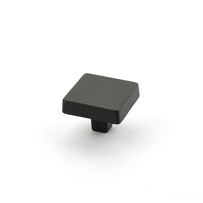 Schaub Vinci 1-3/4" Large Square Knob in Black Bronze