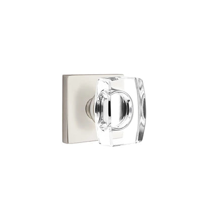 Emtek Windsor Knob with Square Rosette in Satin Nickel