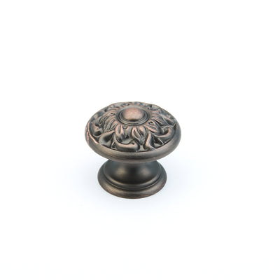 Schaub Corinthian 1-3/8" Knob in Michelangelo Bronze