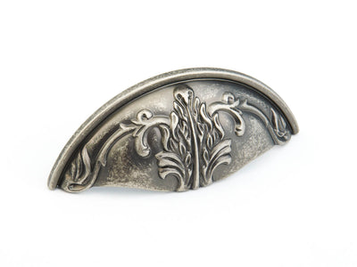 Schaub Corinthian 3" C-C Cup Pull in Corinthian Silver