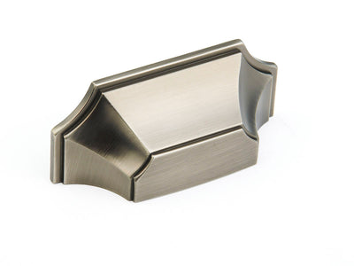 Schaub Empire 3" C-C Cup Pull in Antique Nickel