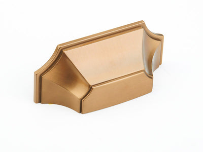 Schaub Empire 3" C-C Cup Pull in Brushed Bronze