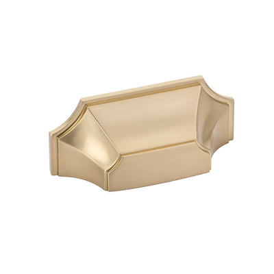 Schaub Empire 3" C-C Cup Pull in Signature Satin Brass