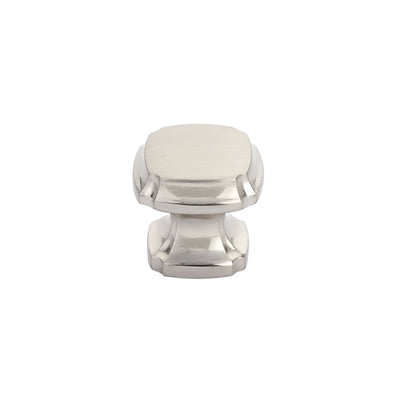 Schaub Empire 1-3/8" Square Knob in Brushed Nickel