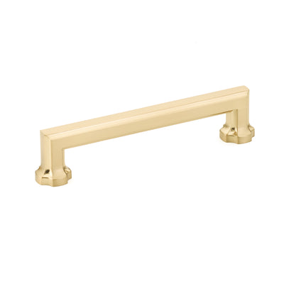 Schaub Empire 5" C-C Pull in Signature Satin Brass