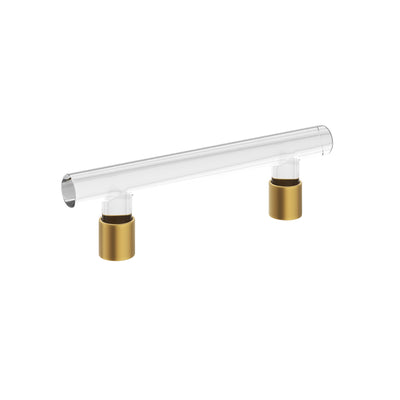 Emtek Modern Glass 4" C-C Pull in French Antique