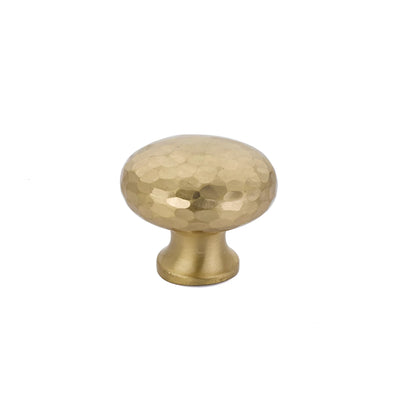 Emtek Arts & Crafts Dimpled 1-3/4" Round Knob in Satin Brass