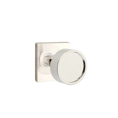 Emtek Verve Knob with Square Rosette in Polished Nickel