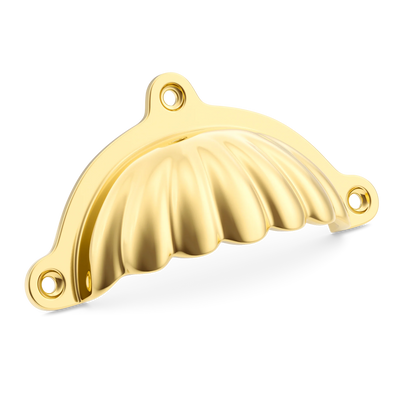 Armac Martin Aberdovey Drawer Pull in 102mm / Polished Brass Lacquered