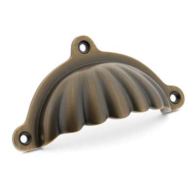 Armac Martin Aberdovey Drawer Pull in 102mm / Satin Antique Satin Lacquered