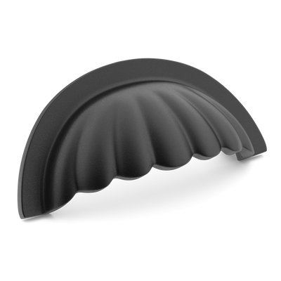 Armac Martin Aberdovey Shell Cup Pull in 76mm / Matt Black Lacquered