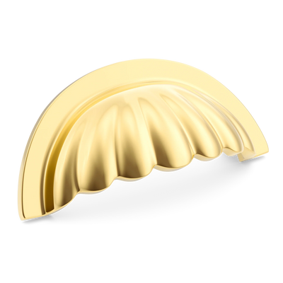 Armac Martin Aberdovey Shell Cup Pull in 76mm / Polished Brass Lacquered