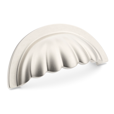 Armac Martin Aberdovey Shell Cup Pull in 76mm / Satin Nickel Plate