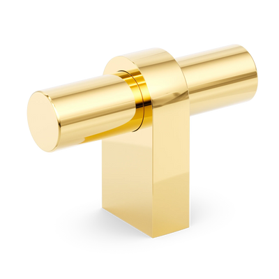 Armac Martin Arbar T-bar Handle in 51mm / Polished Brass Lacquered