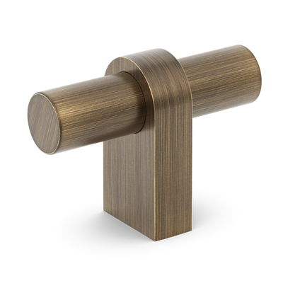 Armac Martin Arbar T-bar Handle in 51mm / Satin Antique Satin Lacquered
