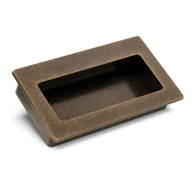 Armac Martin Bartley Flush Pull in 100mm / Dark Aged Brass