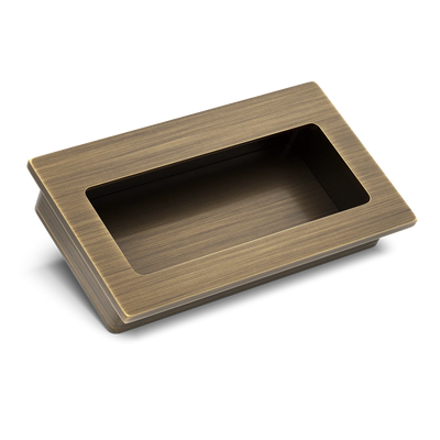 Armac Martin Bartley Flush Pull in 100mm / Satin Antique Satin Lacquered