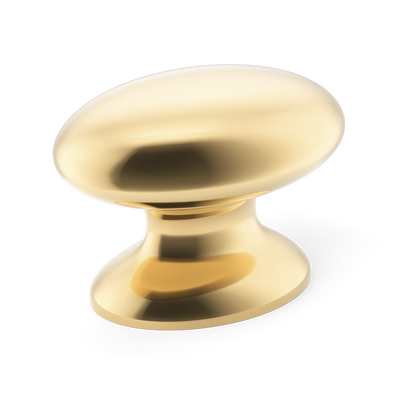 Armac Martin Bakes Cabinet Knob in 23mm / Polished Brass Unlacquered