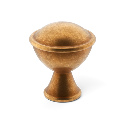 Armac Martin Belgrave Cabinet Knob in 25mm / Burnished Brass