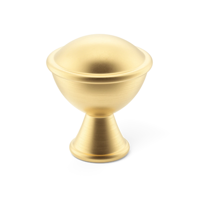 Armac Martin Belgrave Cabinet Knob in 25mm / Satin Brass Unlacquered