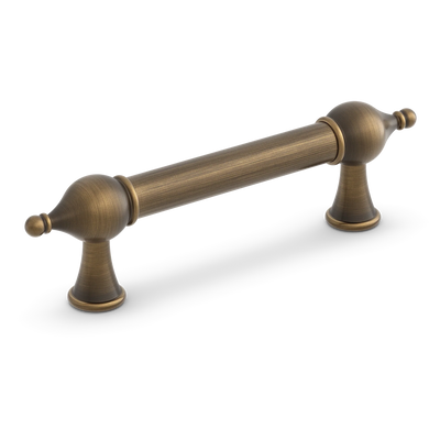 Armac Martin Belgrave Cabinet Handle in 96mm / Satin Antique Satin Lacquered