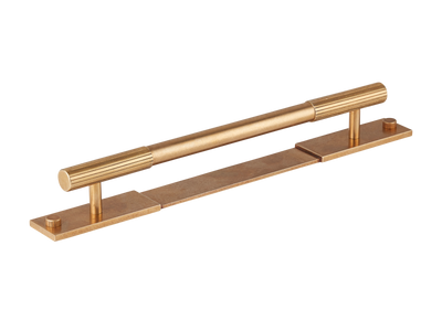 Armac Martin MIX Straight Knurled Pull Handle & Backplate