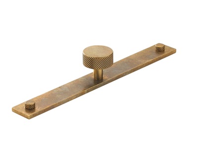 Armac Martin MIX Diamond Knurled Cabinet Knob & Backplate
