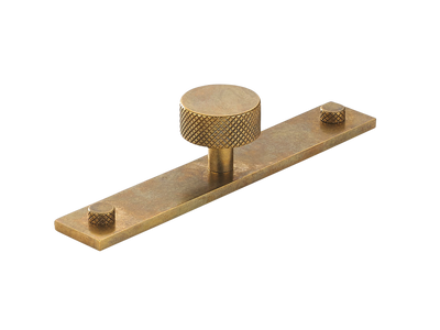 Armac Martin MIX Diamond Knurled Cabinet Knob & Backplate
