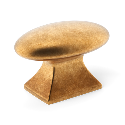 Armac Martin Bournville Cabinet Knob in 35mm / Burnished Brass