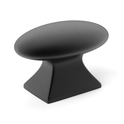 Armac Martin Bournville Cabinet Knob in 35mm / Matt Black Lacquered