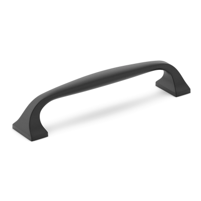Armac Martin Bournville Cabinet Handle in 86mm / Matt Black Lacquered