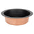 12" Round Hammered Copper Bar Sink w/ 2" Drain Opening in Glazed Black